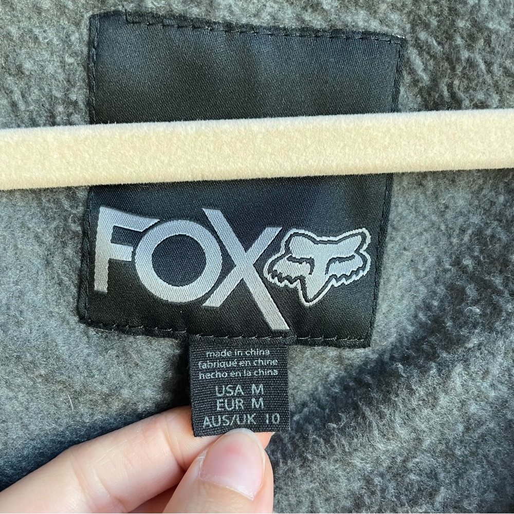 Fox racing Women's Zebra Pattern Hoodie - Black and Gray size M - Picture 2 of 10